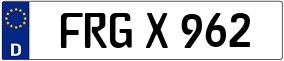 Trailer License Plate